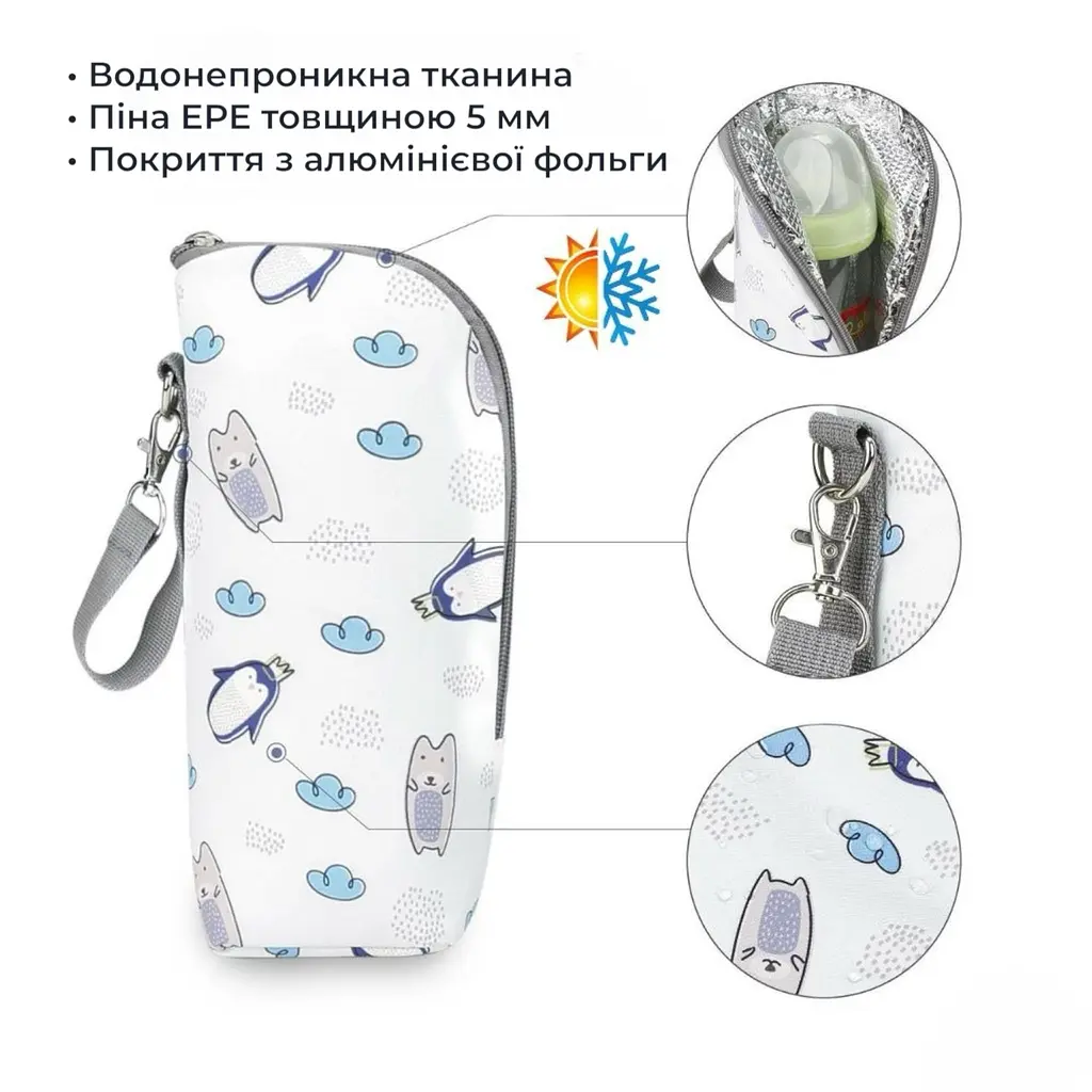 Портативна термосумка для дитячих пляшечок бутилочок дитячого харчування Comfort Line термос підігрів грілка апарат дитячої суміші - фото 3