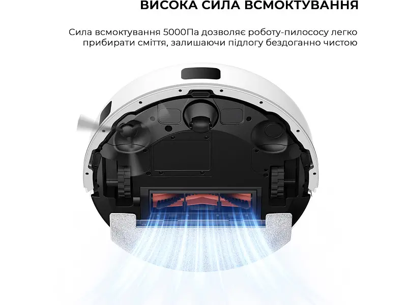 Робот-пилосос з вологим прибиранням Dreame Mova E20 Plus (RLE22GD) White - фото 9