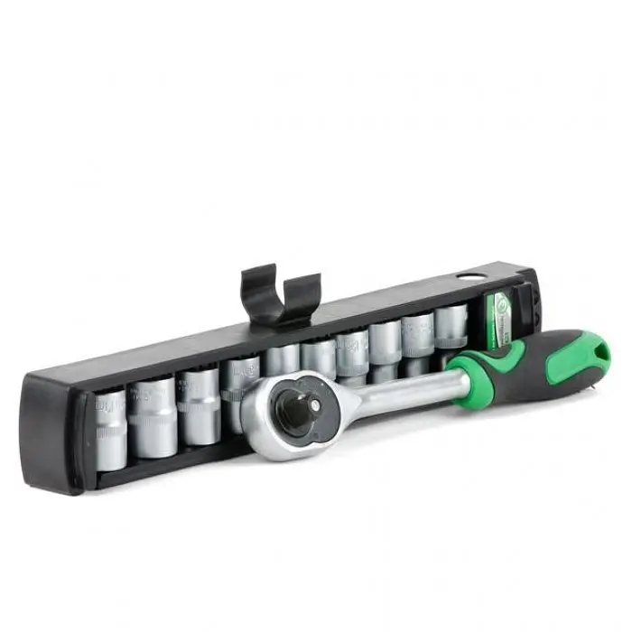 Набір торцевих головок INTERTOOL ET-6008, 10 шт, 1/4", з тріщоткою - фото 2
