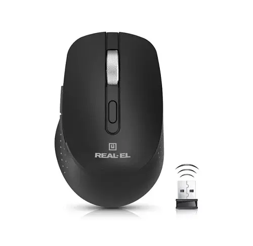 Миша бездротова RM-380W, Black, 2.4GHz/USB, оптична REAL-EL teh0028155 - фото 2