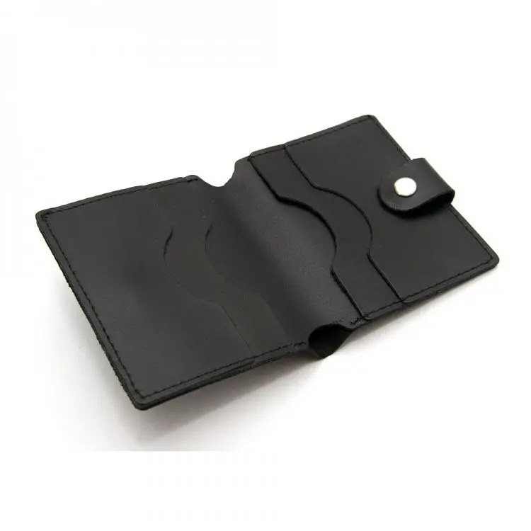 Мужской кожаный кошелек Gofin 10х9 см acs0012077 - фото 2