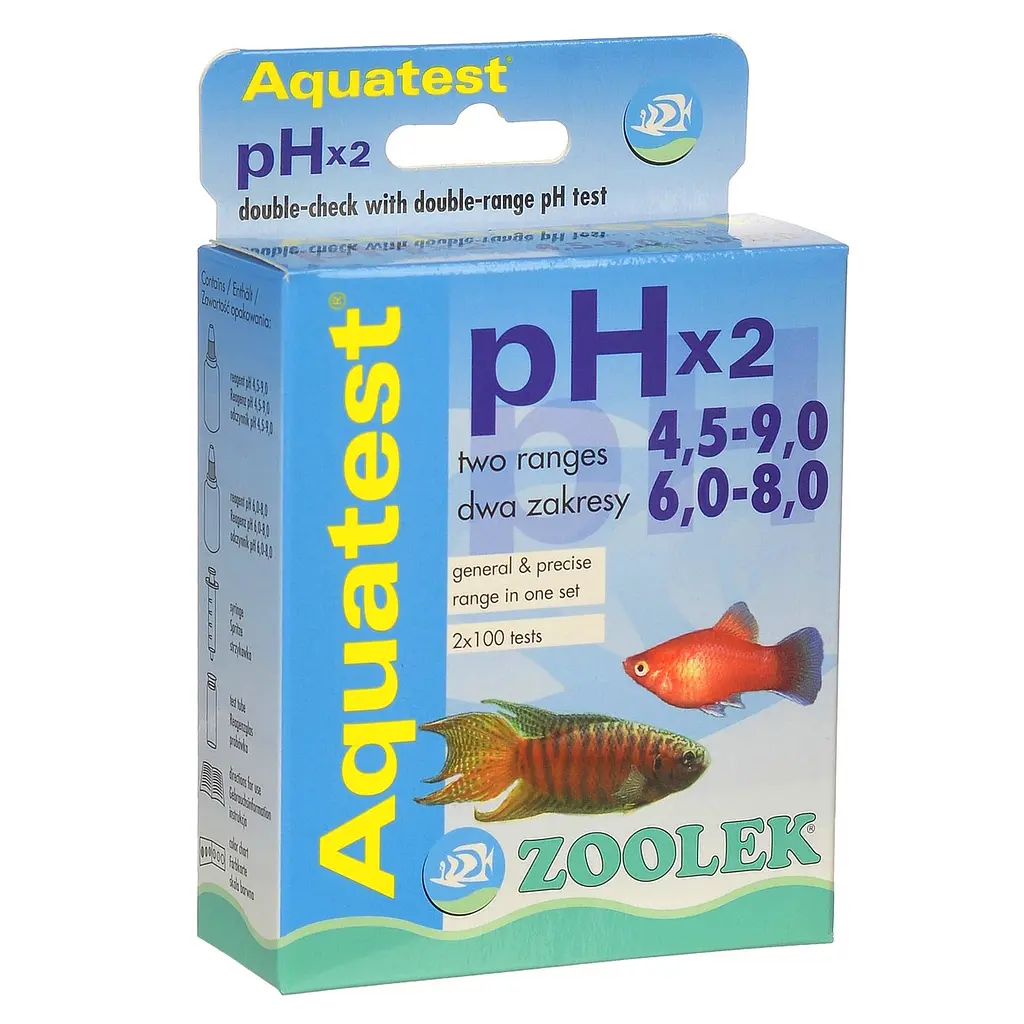 Тест pH (4,5-9,0)/(6,0-8,0) Zoolek Aquatest pH x2 (1020) - фото 2