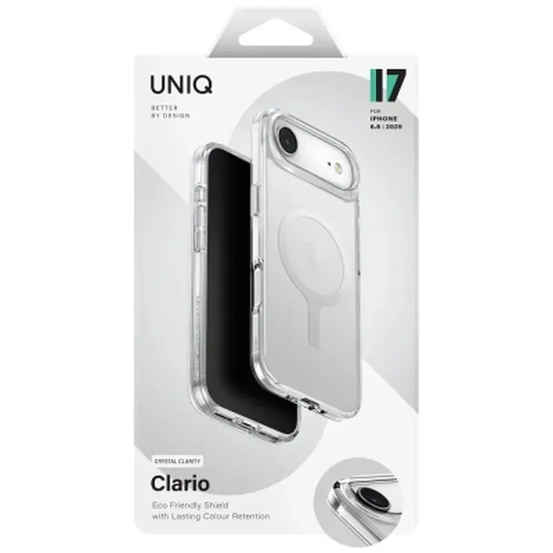 Чохол до мобільного телефона Uniq Clario iPhone Air Magclick Charging Transparent (8886463694756) - фото 6