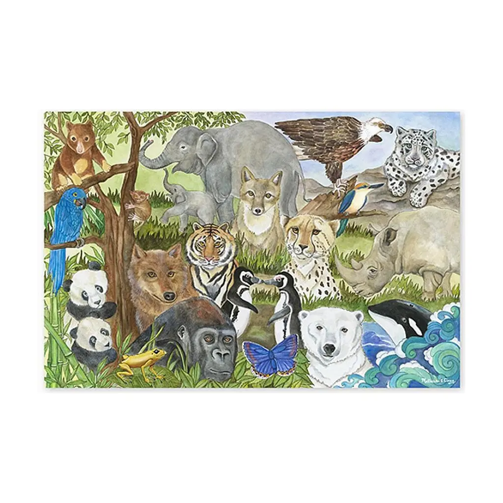 Пазл Melissa&Doug Мега "Вимираючі види тварин", 48 елементів (MD4437)