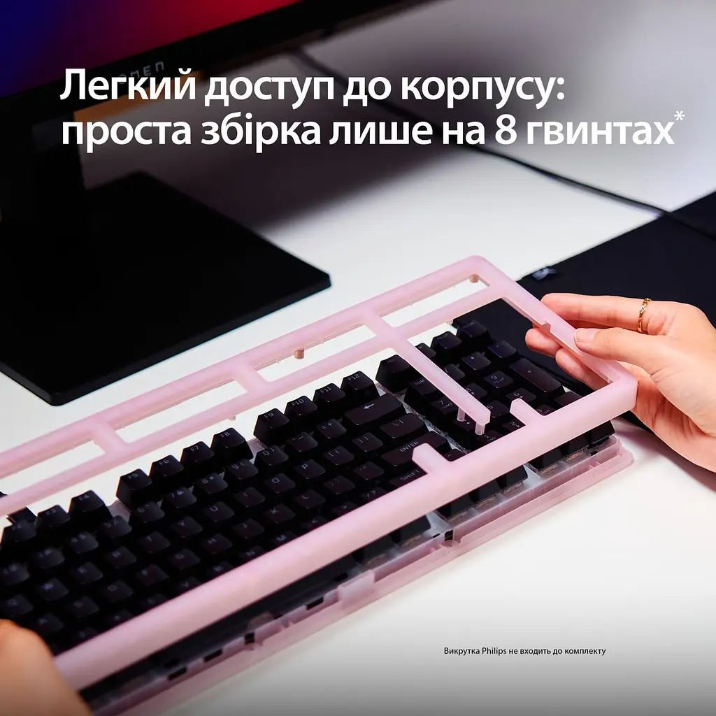 Клавиатура HyperX Alloy Origins 2 1800 103key Red USB-A Hot-Swap EN/UA RGB Black (B4QS4AA) - фото 11