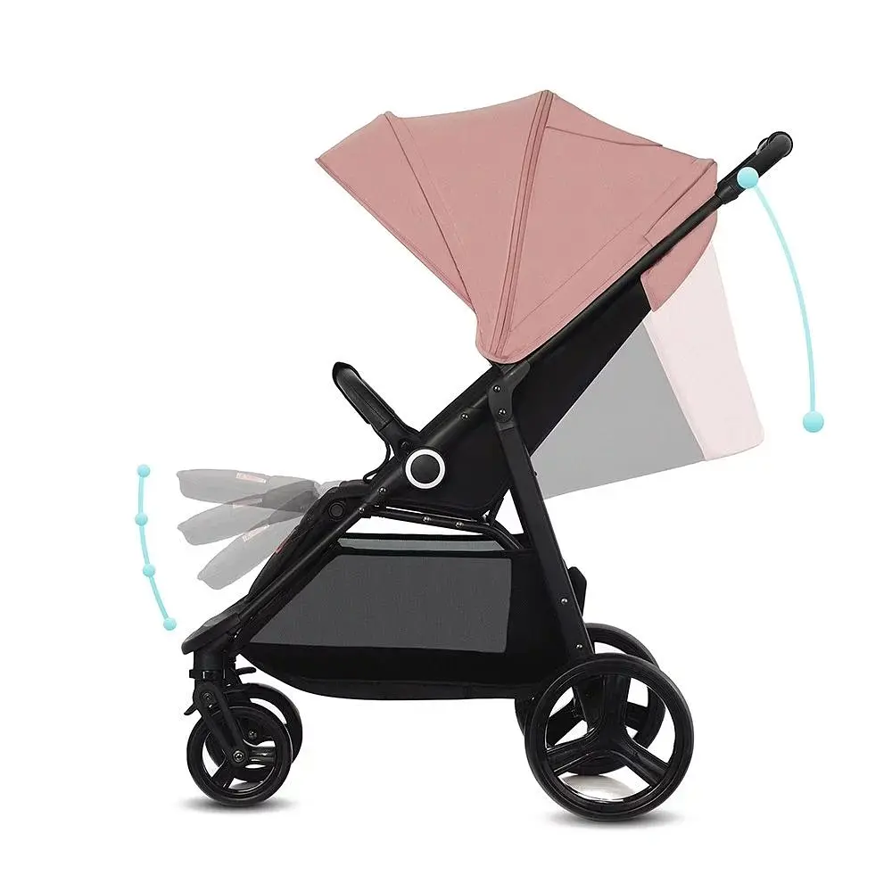 Прогулянкова коляска Kinderkraft Grande Plus, Pink (4444) - фото 13