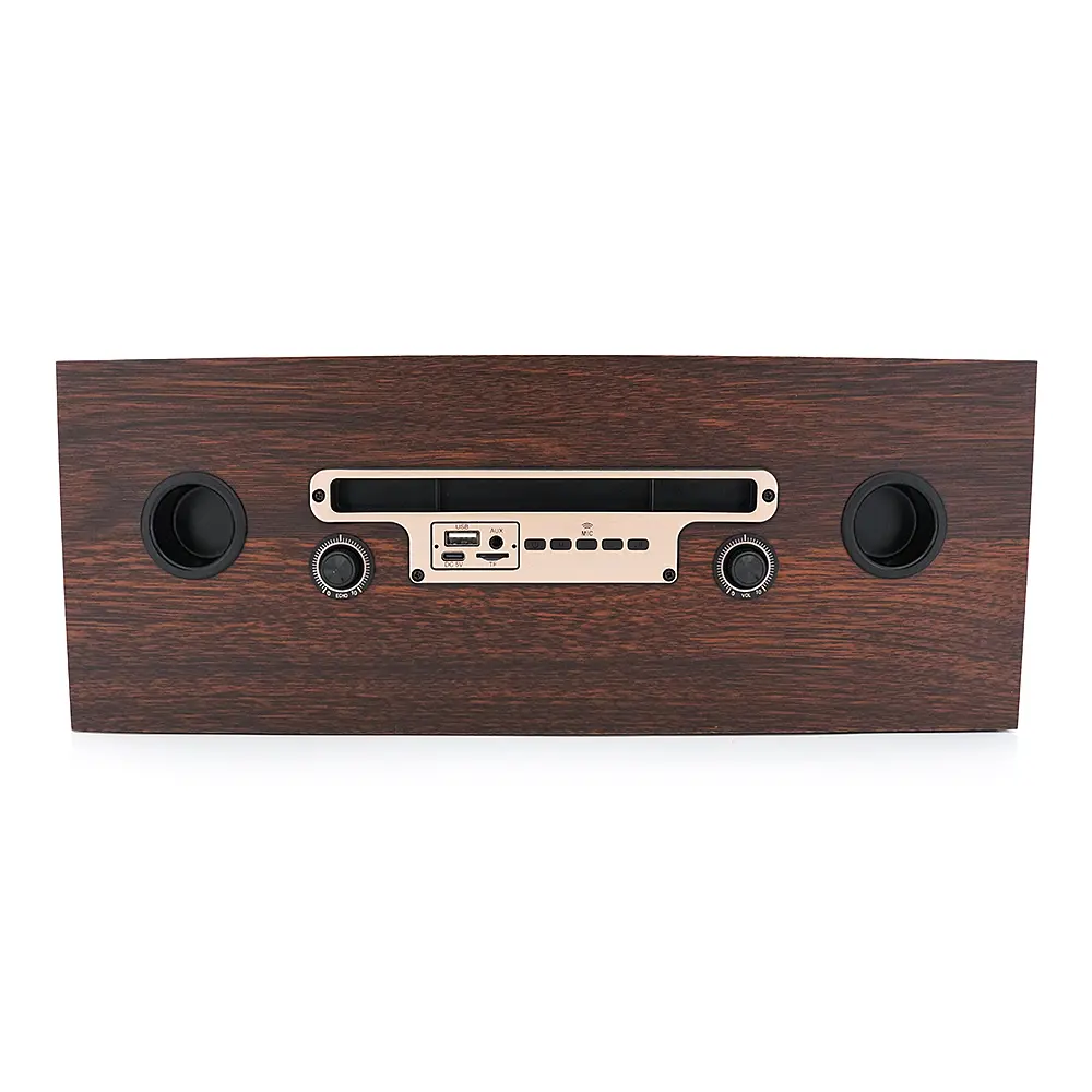 Колонка Kisonli G102 Bluetooth 5.3,Two microphone, 2х8W, 1800mAh, USB/TF/BT/AUX, DC: 5V, BOX, Brown, Q8 - фото 3