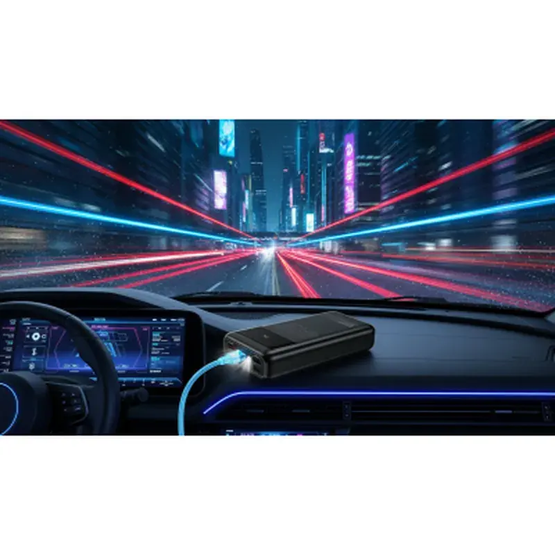 Батарея універсальна HOCO 30000mAh Apollo PD/65W QC/3.0 Black (DB81 / 714720) - фото 7