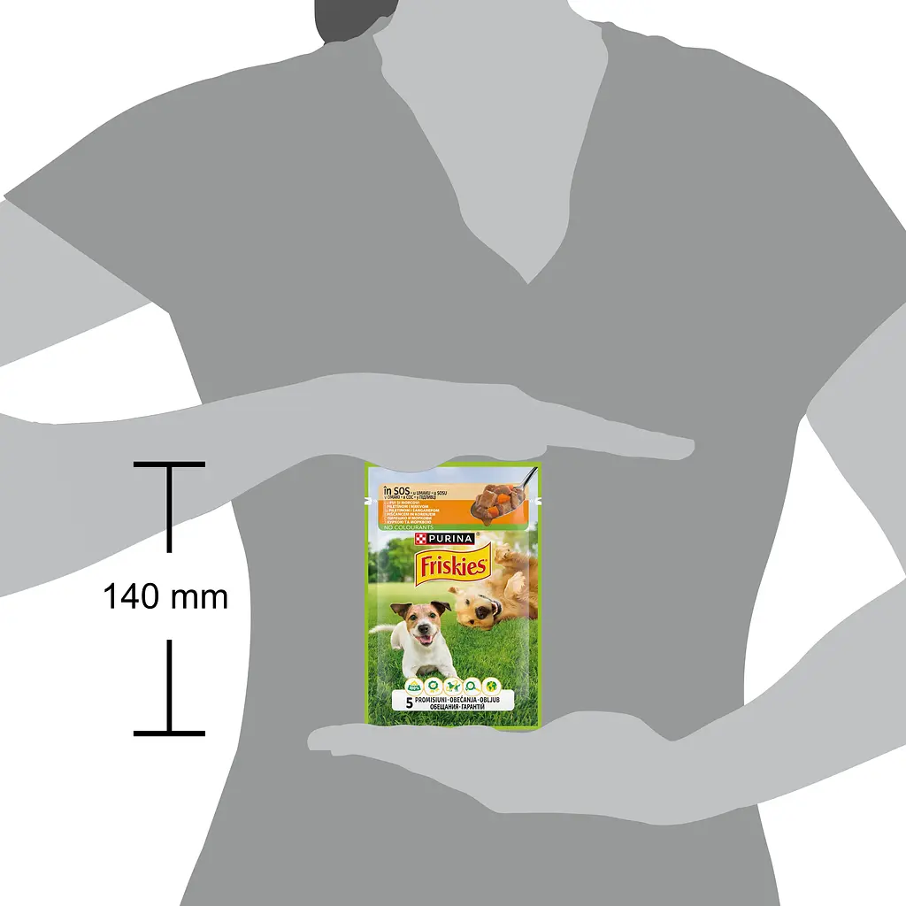 Влажный корм для собак Friskies Adult кусочки в соусе с курицей и морковью 2.21 кг (26 шт. х 85 г) - фото 4