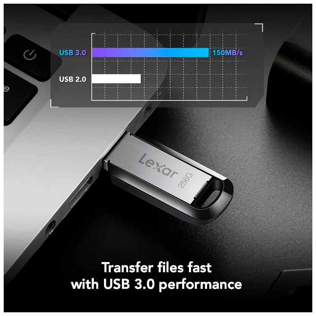 USB флеш накопичувач Lexar 256GB JumpDrive M400 USB 3.0 (LJDM400256G-BNBNG) - фото 5