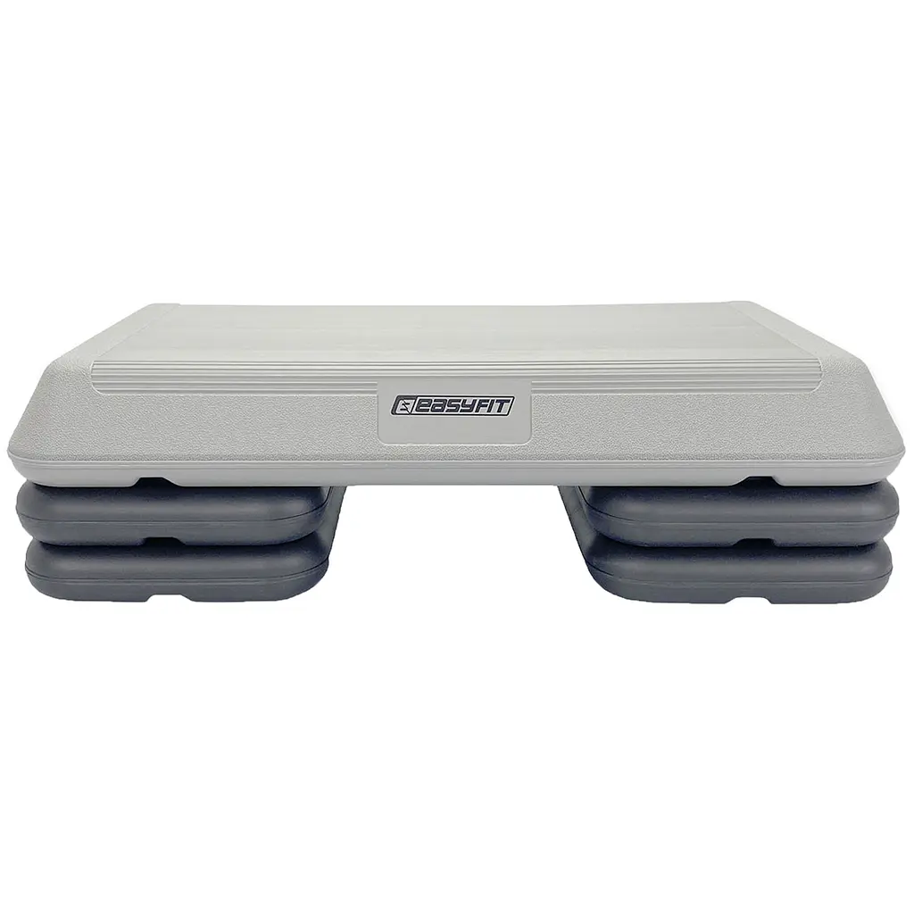 Степ-платформа EasyFit Step-С 3-ступінчаста світло-сіра - фото 2