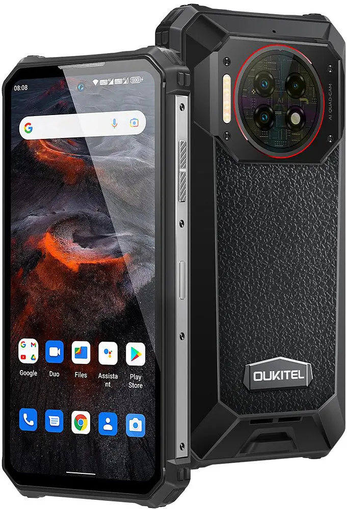 Смартфон Oukitel WP19 pro 6.78”FHD+/8GB/256GB/G99/22000mAh/64+16Мп IR Night Vision/IP69K/NFC/Blac - фото 5