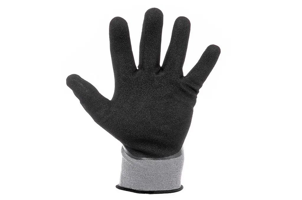 Рукавички робочі захисні Intertool Storm двошарова нітрилова пориста 10" - фото 4