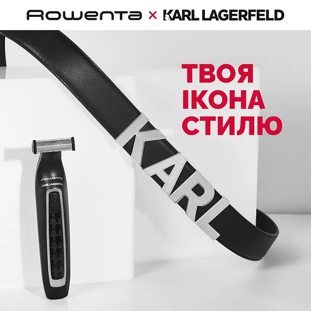 Тример для бороди та вусів Rowenta Karl Lagerfeld Forever Forever Sharp TN602LF0 - фото 3