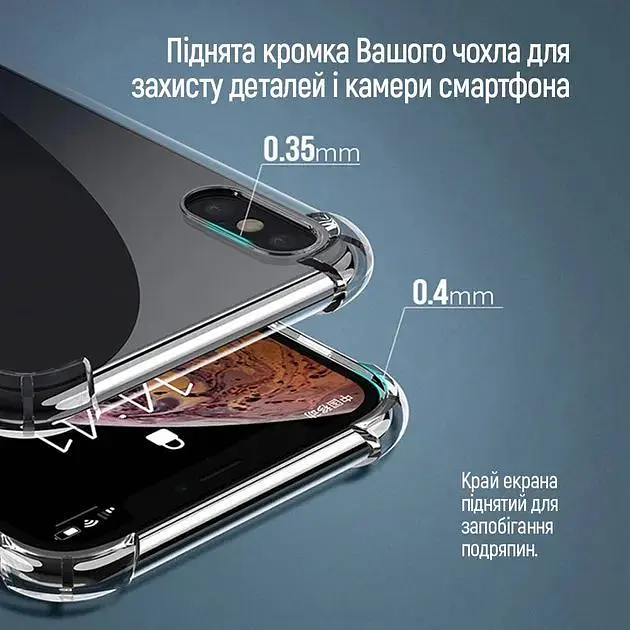 Чохол-накладка ColorWay TPU AntiShock Xiaomi Redmi A3 Clear - фото 3