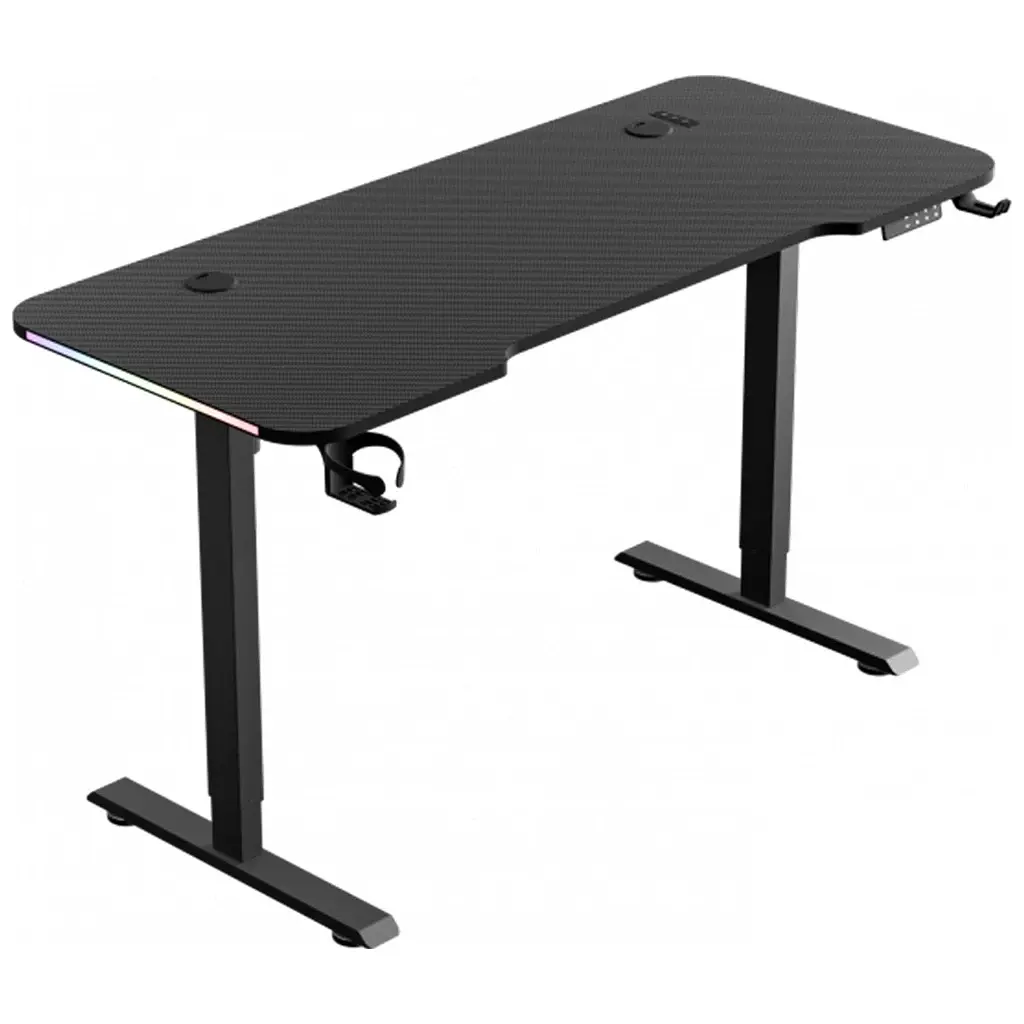 Комп'ютерний стіл GT Racer TY-1611 Black (TY-1611 (160x60x72-117) Black)