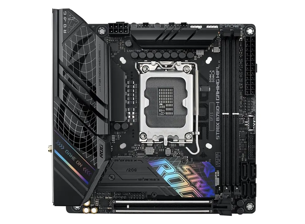 Материнская плата ROG STRIX B760-I GAMING WIFI s1700 B760 2xDDR5 M.2 HDMI DP Wi-Fi BT mITX Asus teh0019015 - фото 2