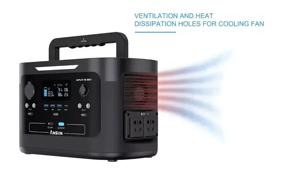 Портативная зарядная станция Ansun Portable Power Station 1000W - фото 6