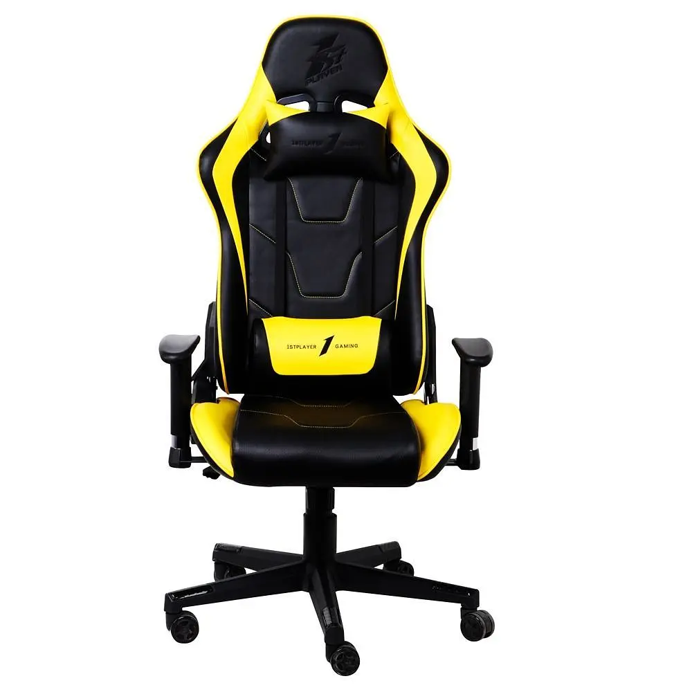 Крісло для геймерів 1stPlayer FK2 Black/Yellow (FK2-BKYE) - фото 3