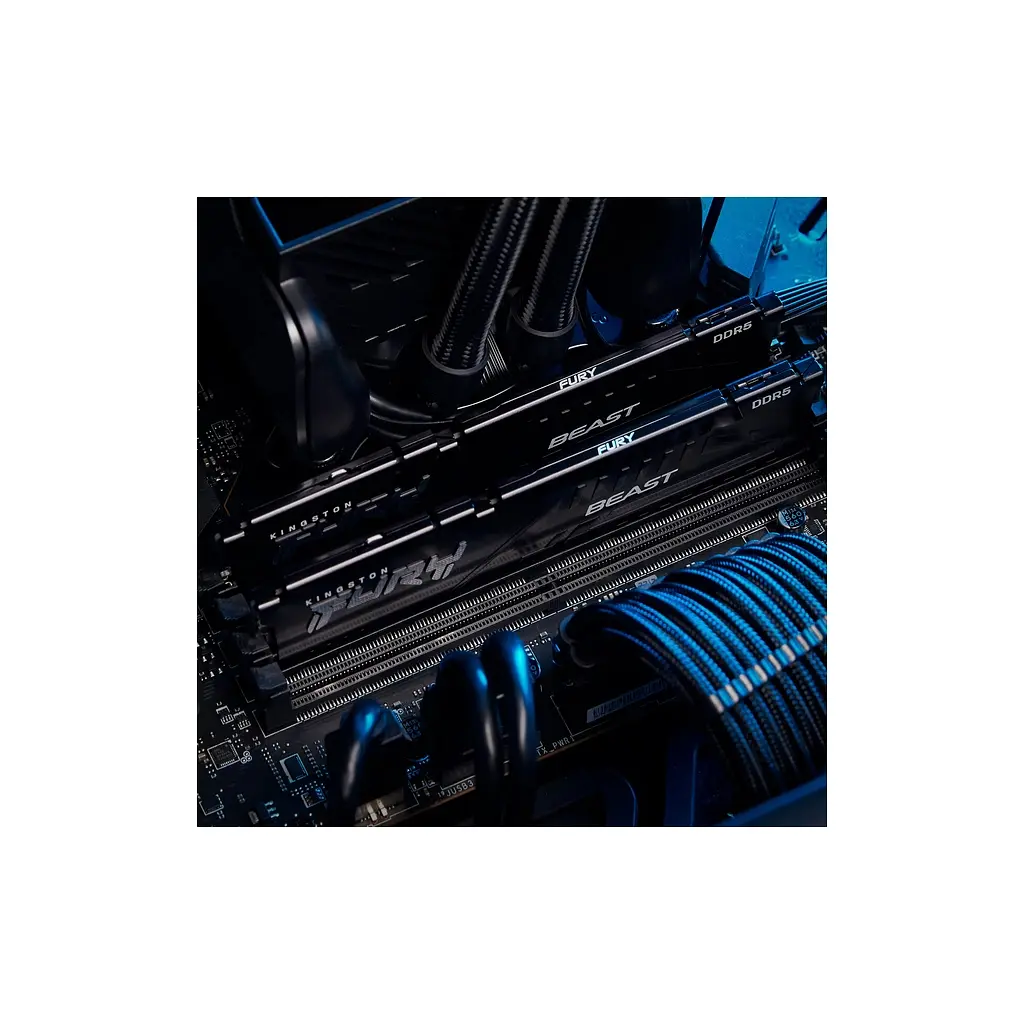 Модуль пам'яті для комп'ютера DDR5 64GB (2x32GB) 5200 MHz Beast Black Kingston Fury (ex.HyperX) (KF552C40BB2K2-64) - фото 9