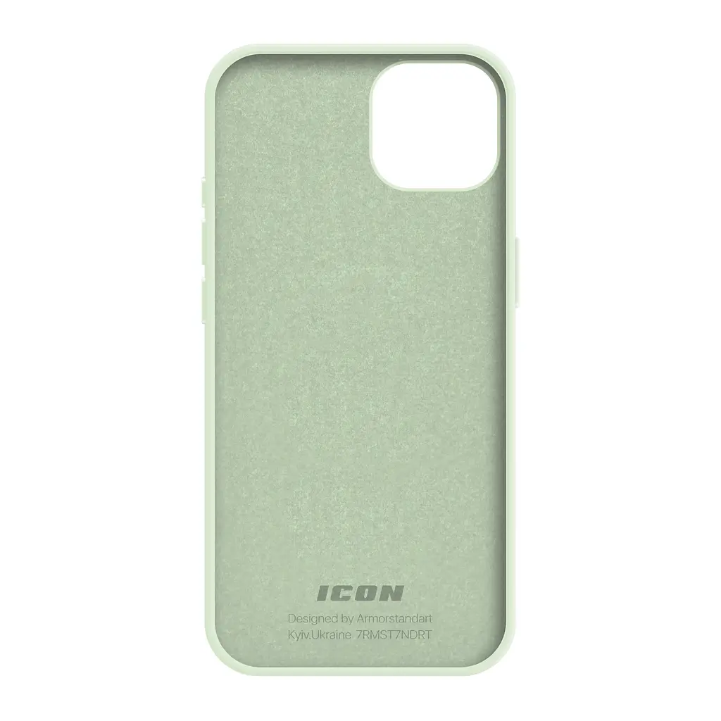 Силиконовый чехол для Apple iPhone 15 Pro, ICON2 Case, зеленый, противоударный, панель, защита всего корпуса, матовая поверхность Soft Touch, выступает над дисплеем, совместим с защитными стеклами и пленками, с микрофиброй, ArmorStandart (ARM76996) - фото 2