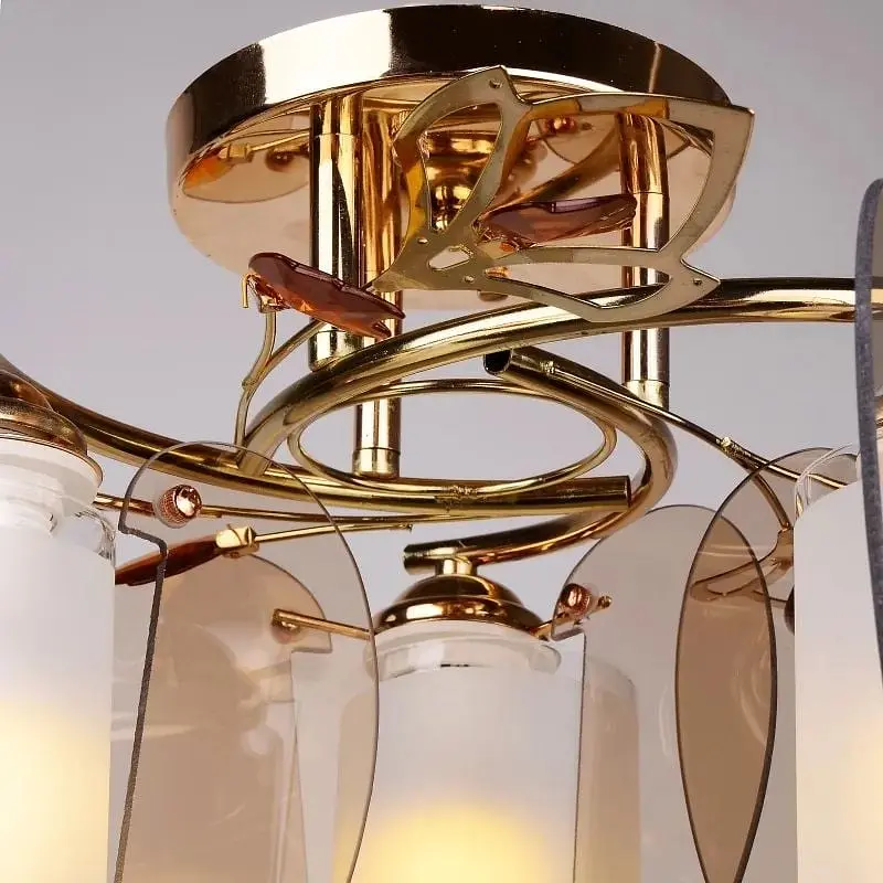 Люстра потолочная Brille для кухни E27 60W G (LK-349C/3) - фото 2