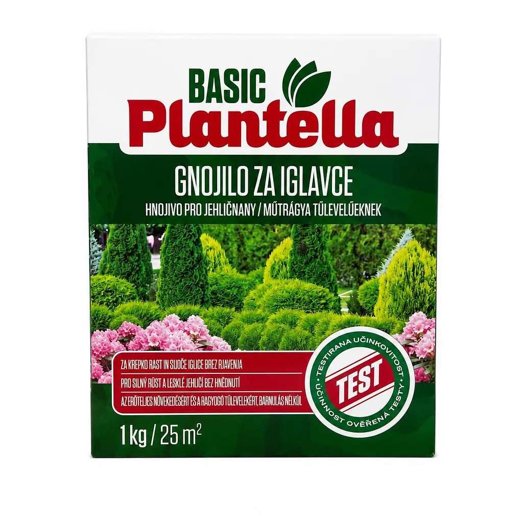 Добриво для хвойних та кислотолюбних рослин Plantella Basic гранульоване 1 кг