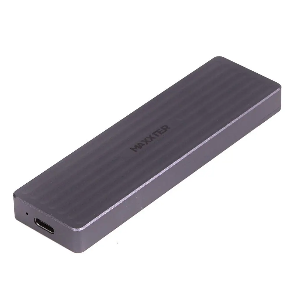 Зовнішня кишеня Maxxter M.2 NVMe PCIe, USB 3.2 Type-C, Metal, Black (EHDE-2280D-01) - фото 2