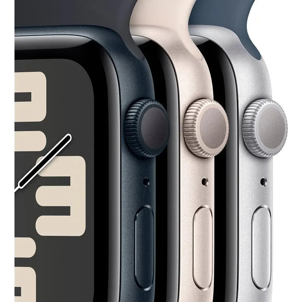 Смарт-годинник Apple Watch SE 2 GPS 44mm Silver Aluminium Case with Storm Blue Sport Band M/L (MREE3) - фото 2