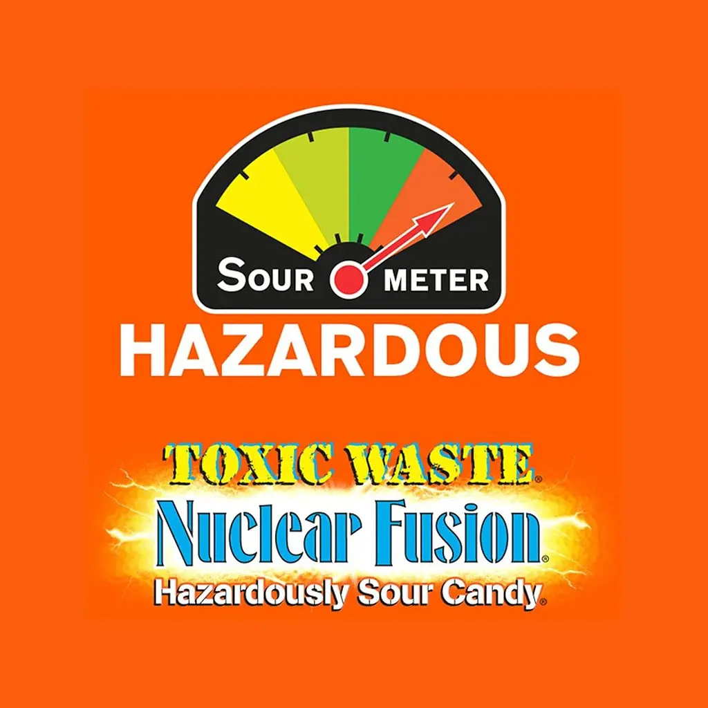 Упаковка кислих цукерок Toxic Waste Assorted Nuclear Fusion 1000 штук 3 кг - фото 4