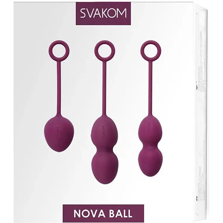 Набор вагинальных шариков Svakom Nova Violet со смещенным центром тяжести. - фото 6