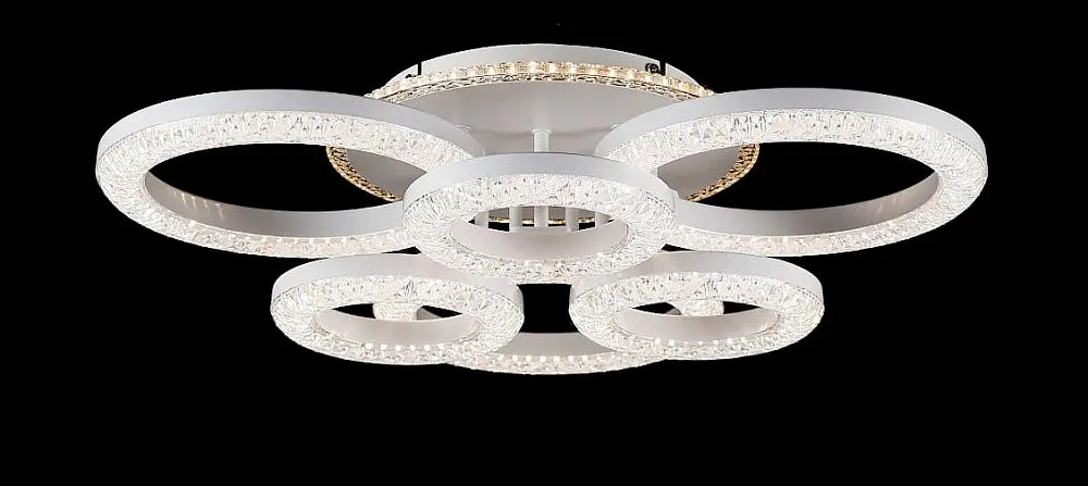 Люстра стельова LED Splendid Ray L2722/3+3, 152W, білий, з пультом, димер, сучасний стиль - фото 5