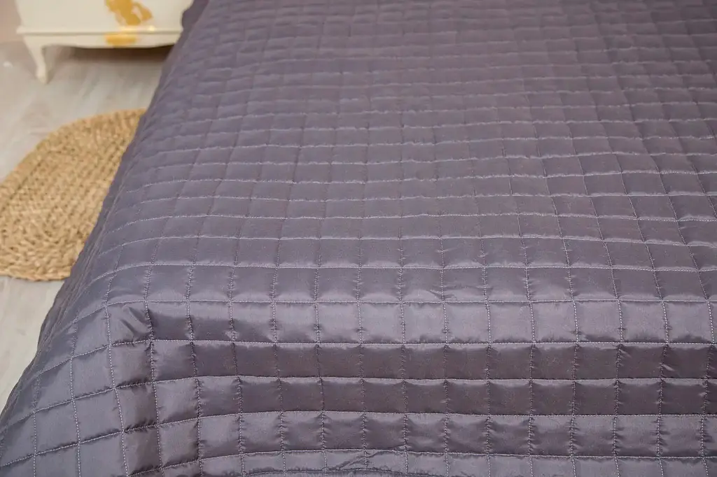 Покривало стьобане Ecotton сірий 205 х 140 см (22415) - фото 2