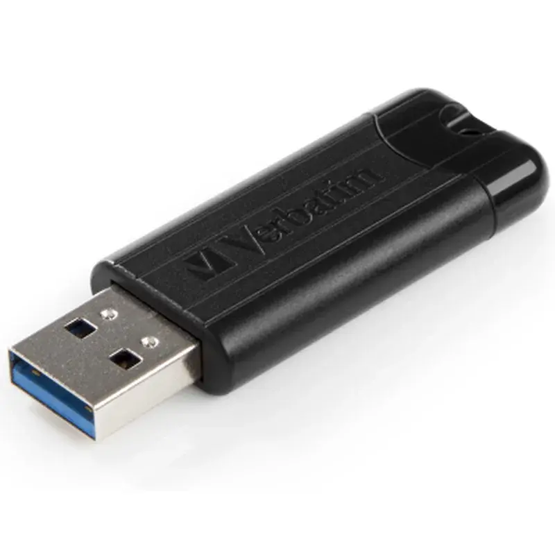 USB флеш накопичувач Verbatim 16GB PinStripe Black USB 3.2 (49316) - фото 4