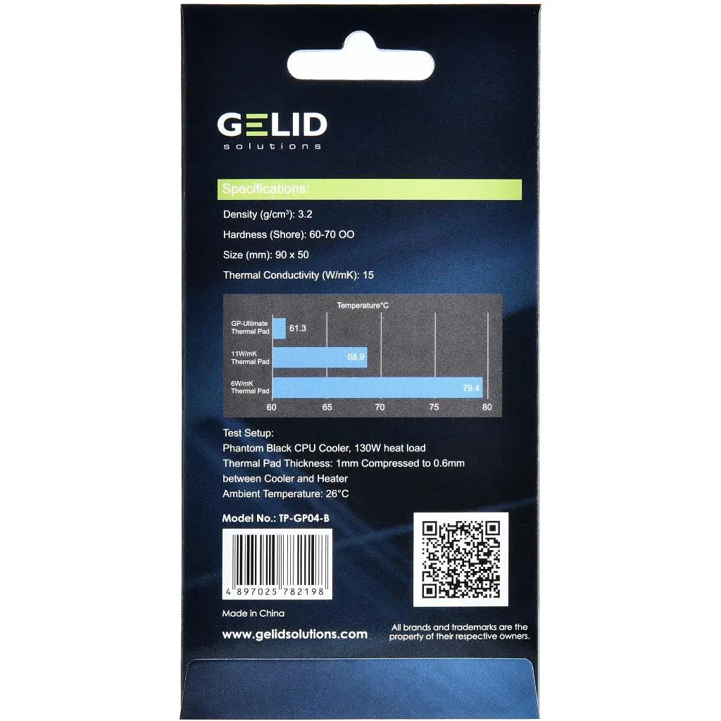 Термопрокладка Gelid Solutions GP-Ultimate 90x50x1.0 mm (TP-GP04-B) - фото 4