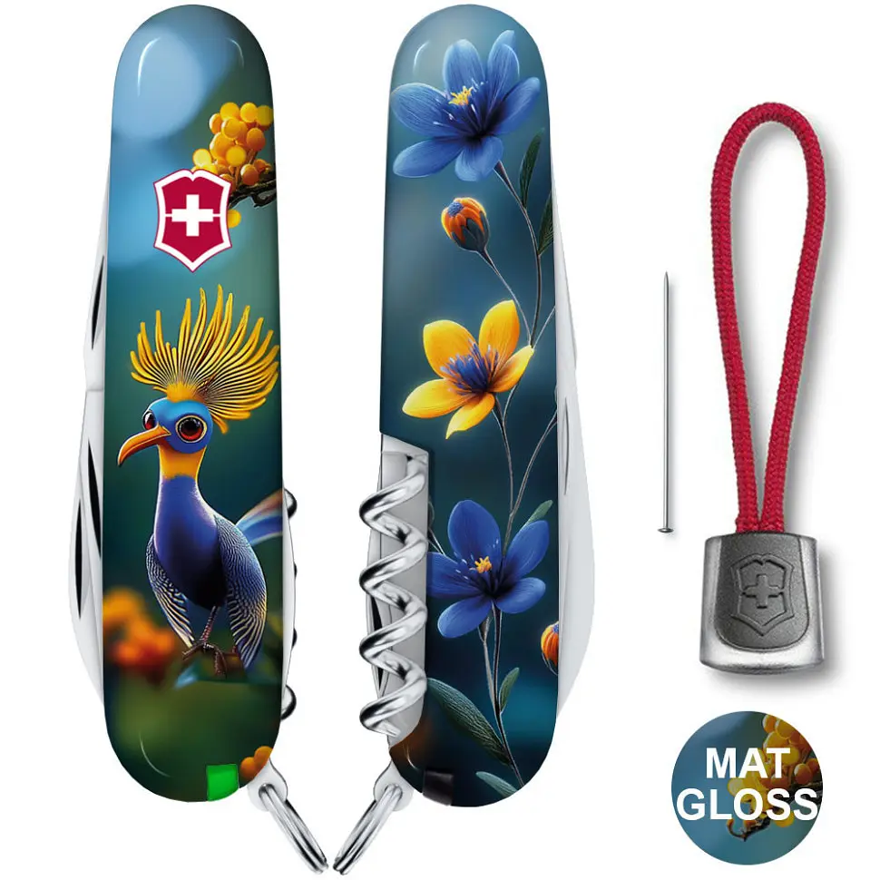 Складаний ніж Victorinox SPARTAN DESIGN Райська синя пташка - фото 3