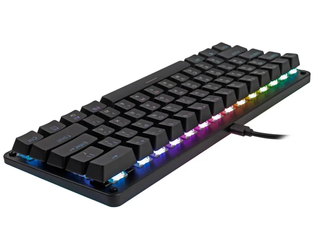 Клавіатура ігрова механічна з підсвіткою Cougar Puri PIX Mini RGB USB Black Eng/Укр - фото 3