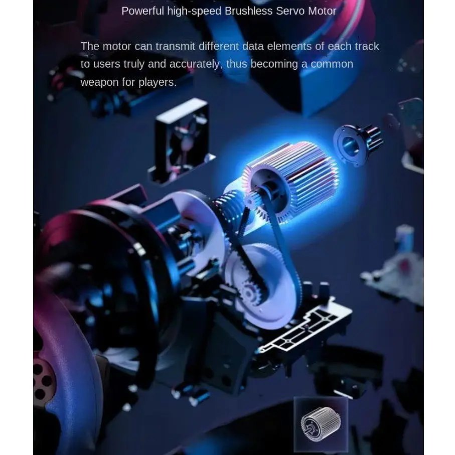 Руль гоночный игровой вибрационный с педалями Voltronic R4/1FA для PC/PS2/PS3/Android - фото 11