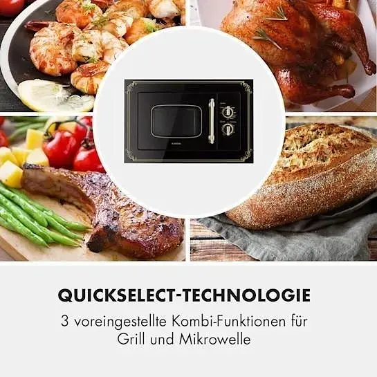 Встраиваемая микроволновка Klarstein Victoria 800 Вт (10032591) черный - фото 4