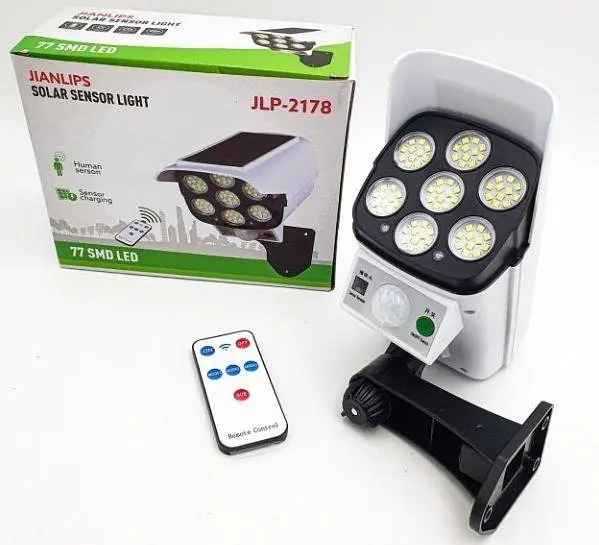 Вуличний ліхтар настіний у вигляді камери Solar BL-BK-2178T COB на сонячних батареях з датчиком руху
- фото 5