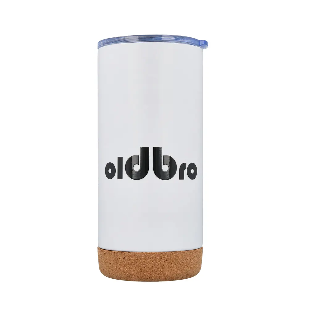 Кружка OldBro для старого друга с пробковым дном 480 мл White Classic из нержавеющей стали с двойными стенками - фото 2