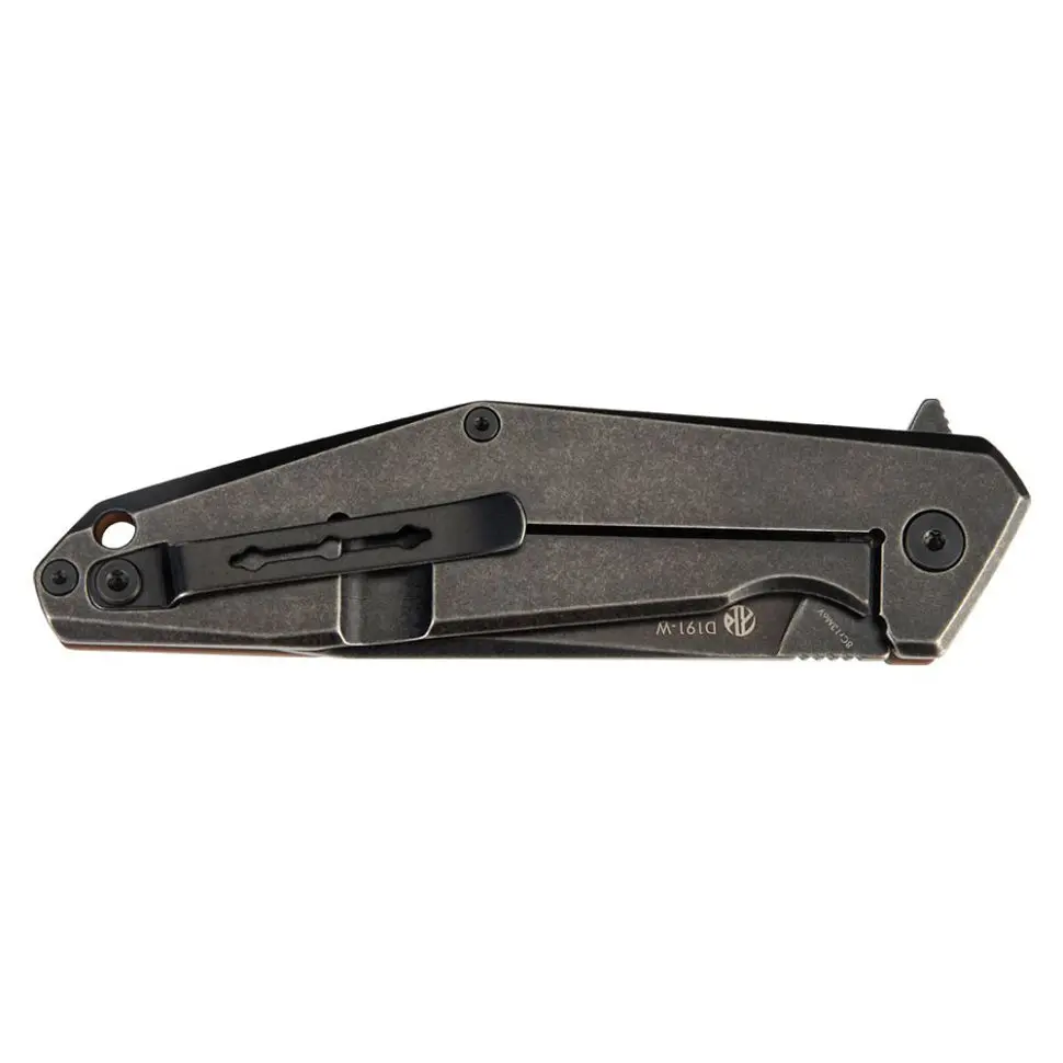 Ніж складаний туристичний Ruike D191-W, (9.2 см) 8Cr13Mov/G10 + steel 420 коричневий - фото 2