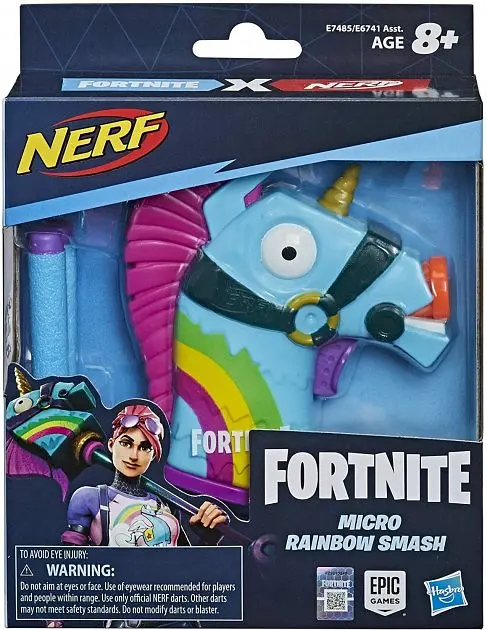 Бластер Hasbro Nerf Fortnite Micro Rainbow Smash (E7485) - фото 3