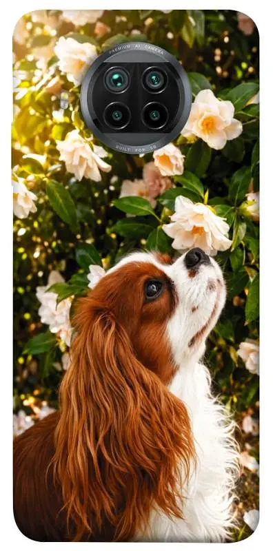 TPU чохол Demsky Flower spaniel для Xiaomi Mi 10T Lite / Redmi Note 9 Pro 5G