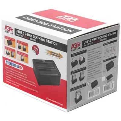 Док-станція для накопичувачів AgeStar (3UBT8 (Black) - фото 5