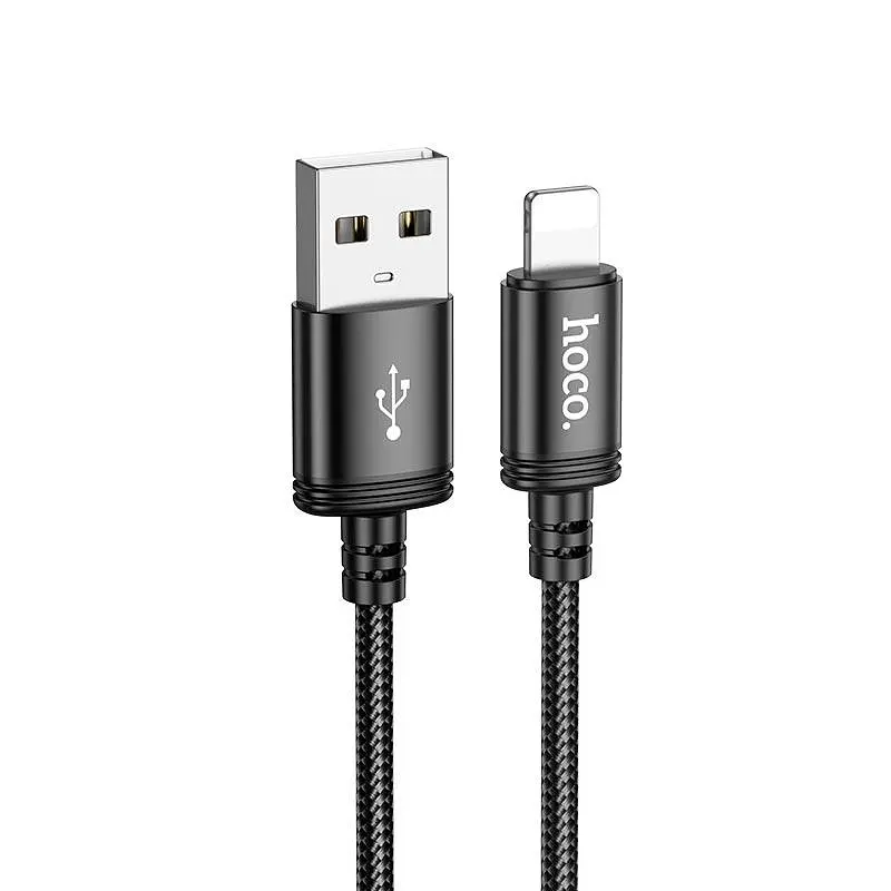 Кабель HOCO Lightning Wind charging data cable (packaged) X89 1m, 2.4A