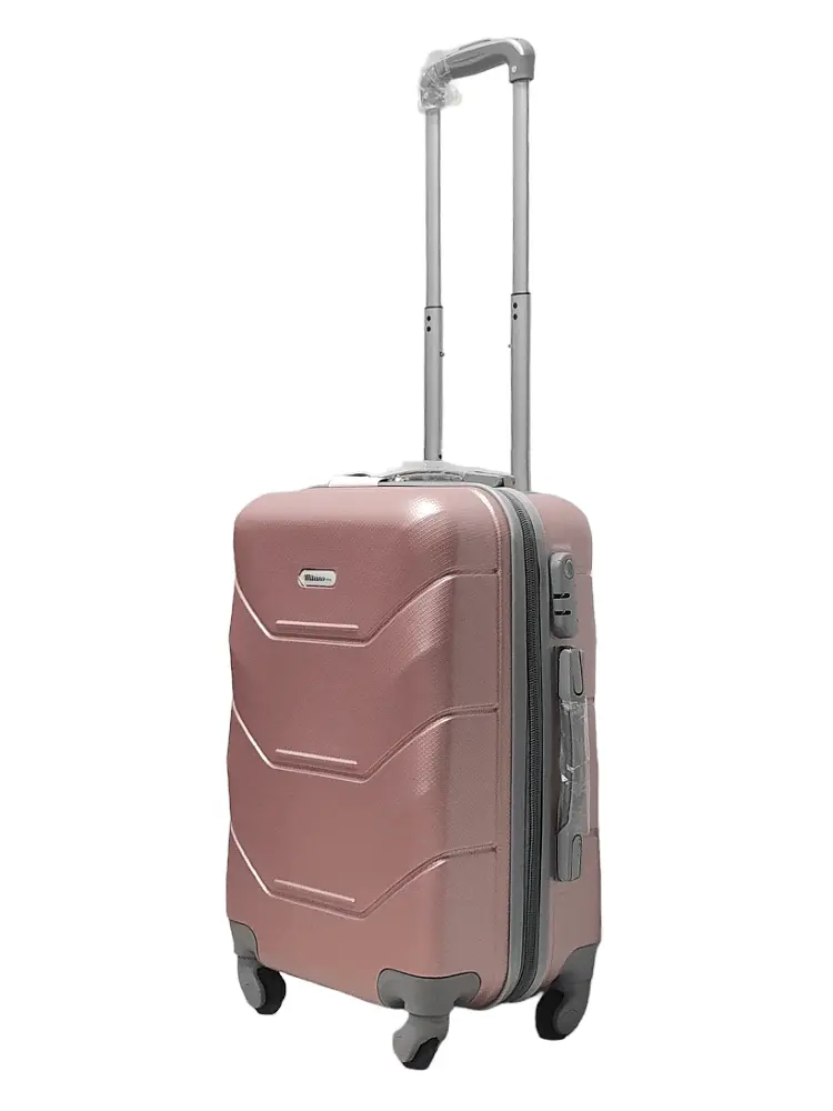 Валіза маленька S ABS-пластик Milano bag 147M 55×38×23см 45л Рожеве золото - фото 2