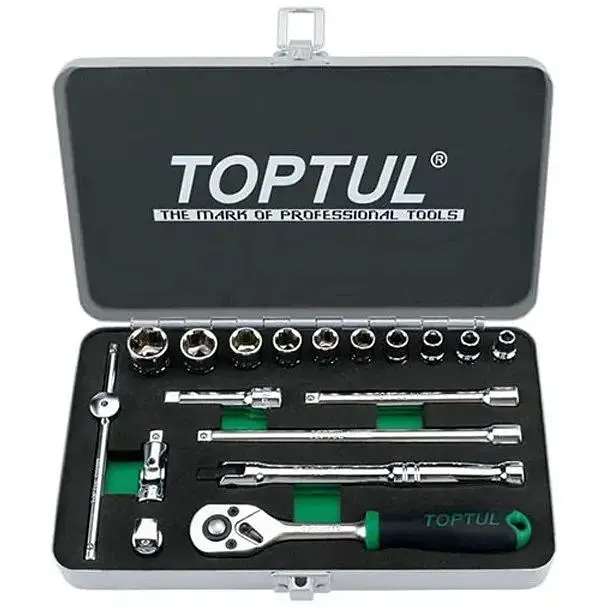 Набор инструментов Toptul дюймових 1/4" 18од. 3/16"-9/16" (GCAD1811) - фото 1