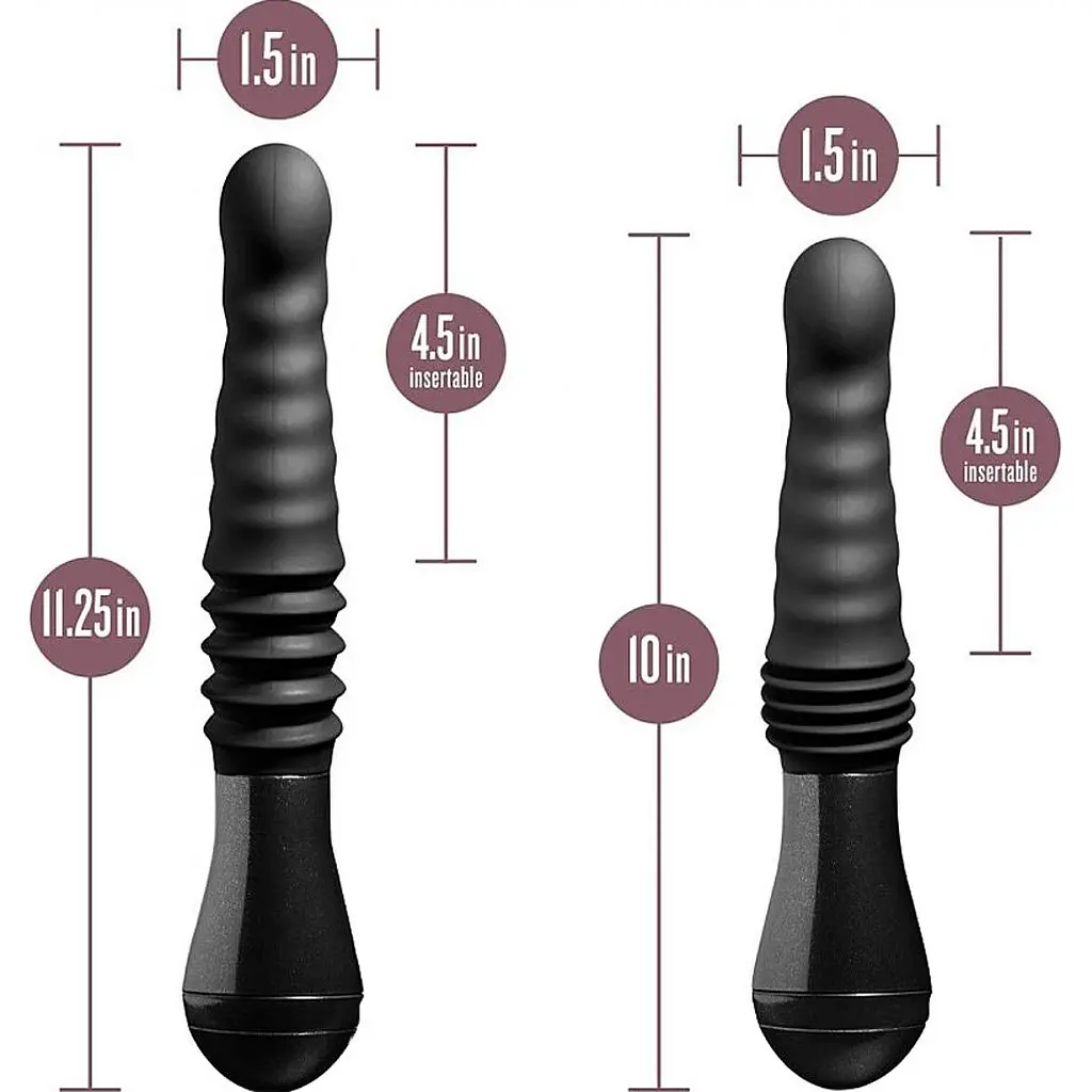 Вібратор Blush Novelties Lazarus Thrusting Dildo Black (SO8836) [108465] - фото 6