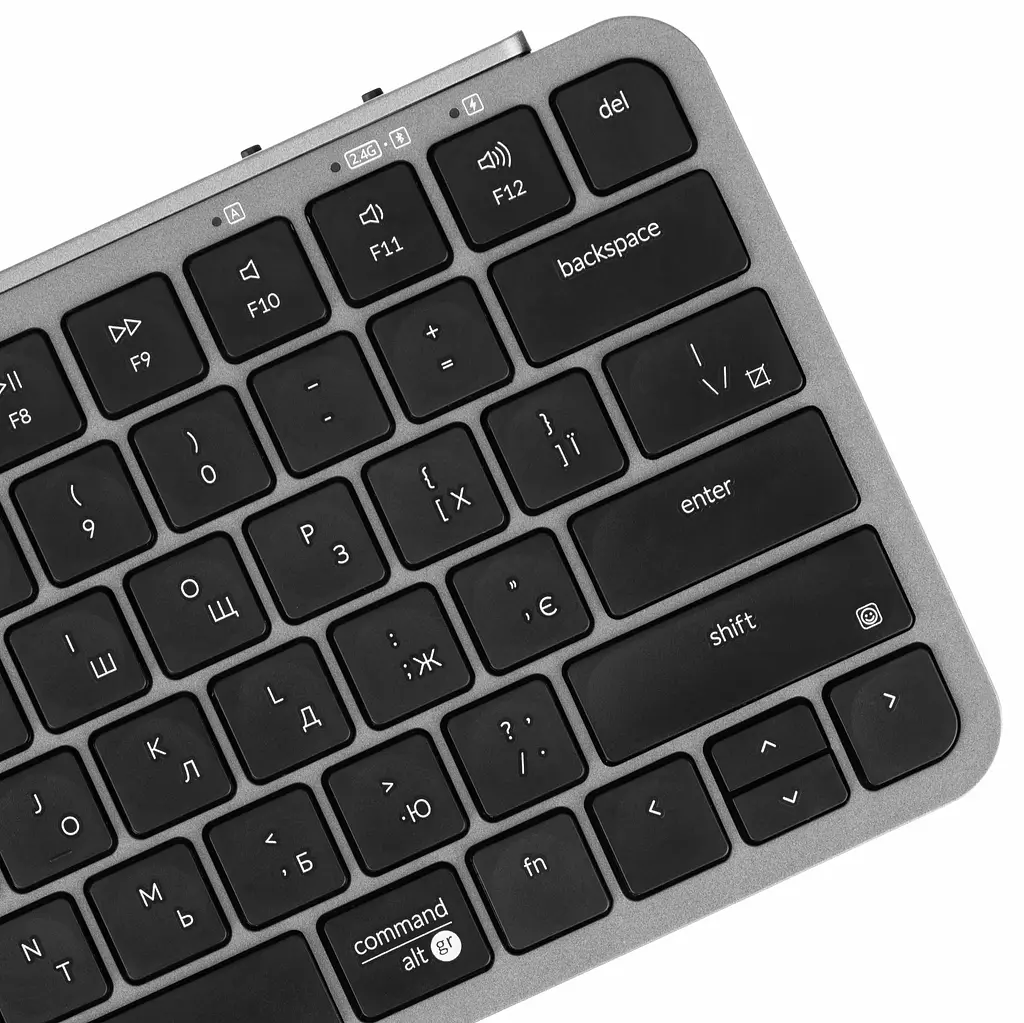 Клавіатура мембрана B1 Pro, USB/WL/BT, space gray Keychron teh0013854 - фото 7